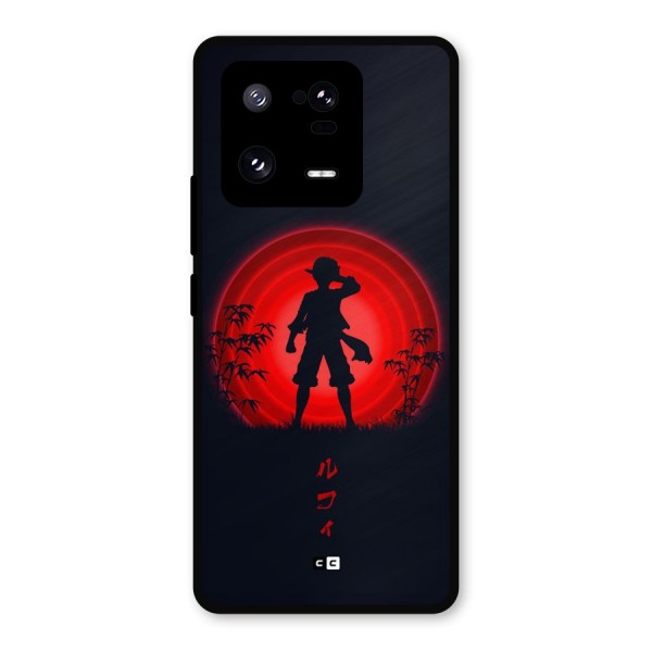 Dark Red Luffy Metal Back Case for Xiaomi 13 Pro