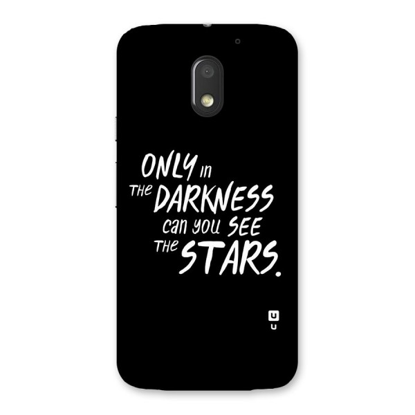 Darkness and the Stars Back Case for Moto E3 Power