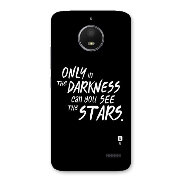 Darkness and the Stars Back Case for Moto E4