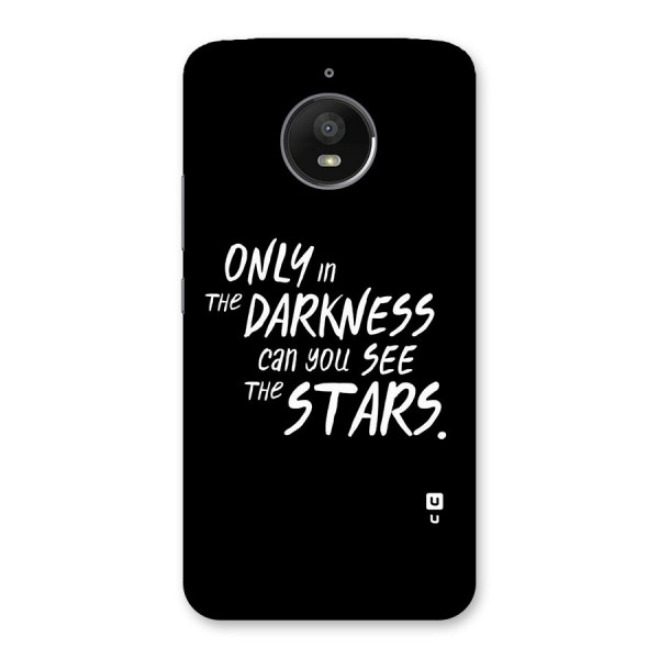 Darkness and the Stars Back Case for Moto E4 Plus