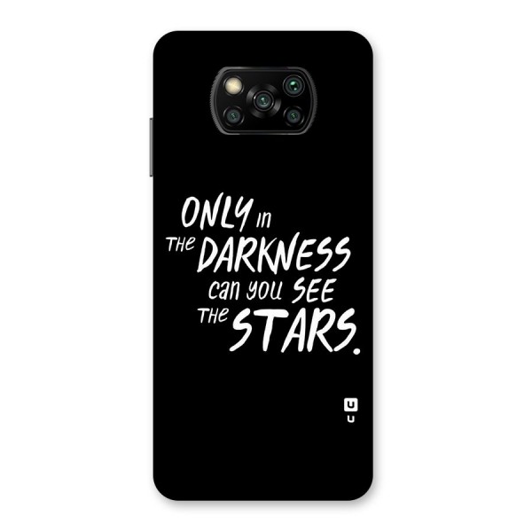 Darkness and the Stars Back Case for Poco X3