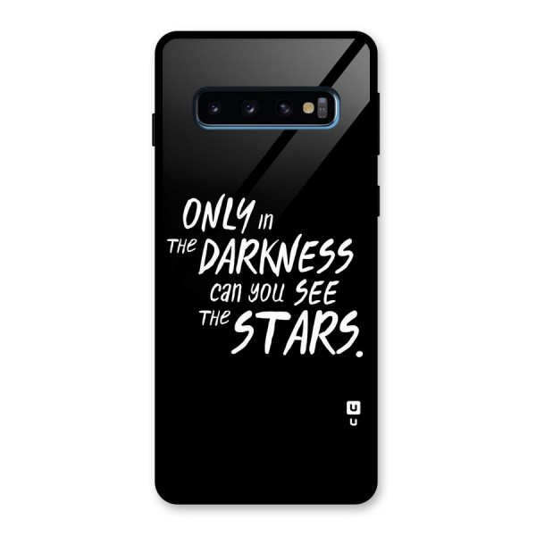 Darkness and the Stars Glass Back Case for Galaxy S10