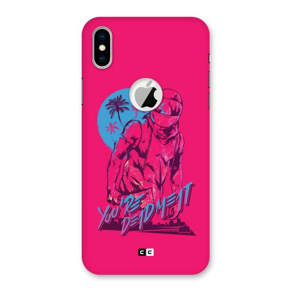 Dead Meat Back Case for iPhone XS Logo Cut