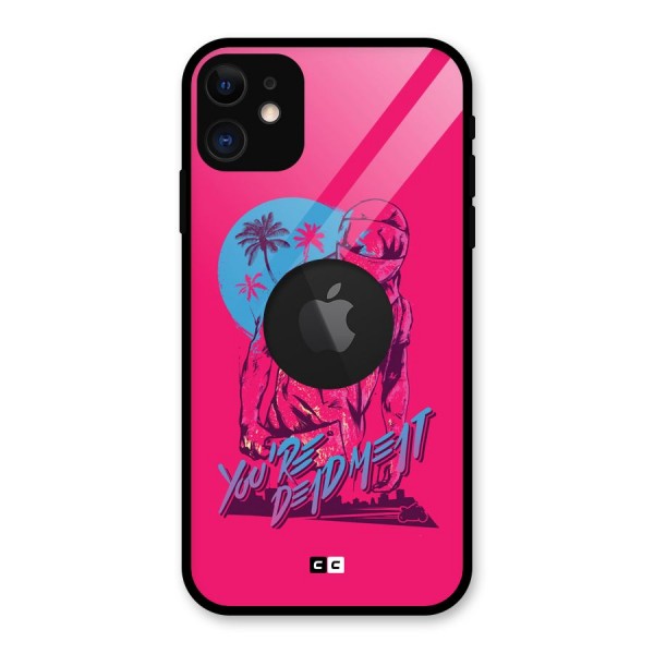 Dead Meat Glass Back Case for iPhone 11 Logo Cut