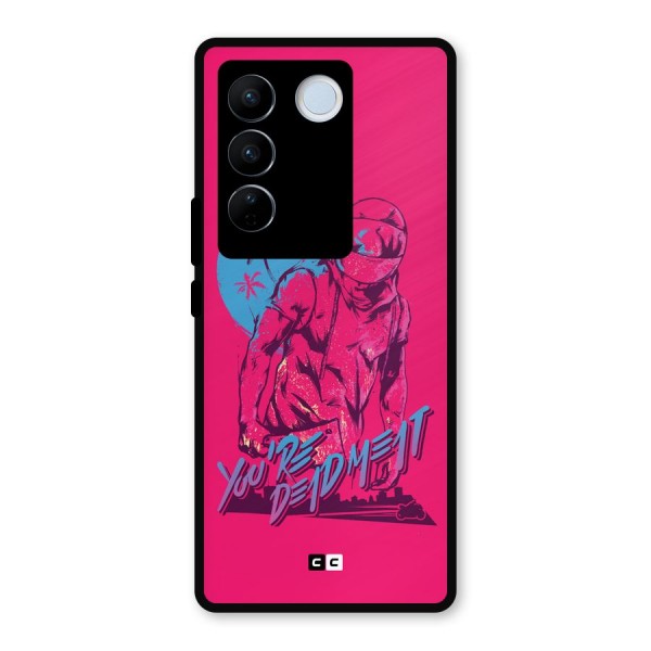 Dead Meat Metal Back Case for Vivo V27 Pro