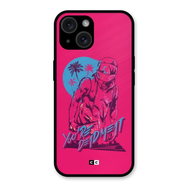 Dead Meat Metal Back Case for iPhone 15