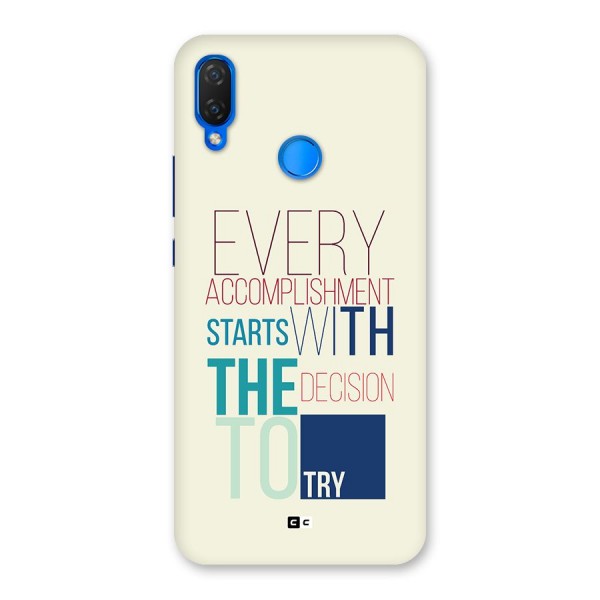 Decision To Try Back Case for Huawei P Smart Plus