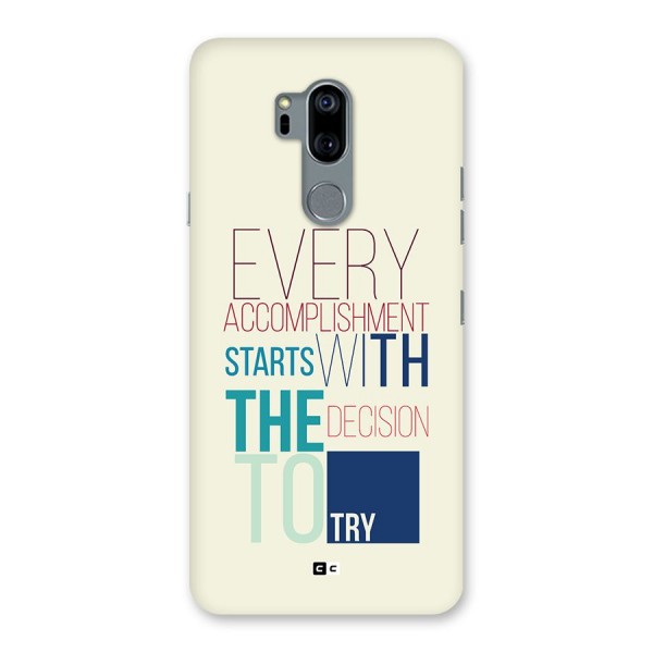 Decision To Try Back Case for LG G7
