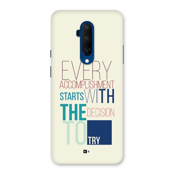 Decision To Try Back Case for OnePlus 7T Pro