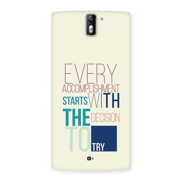 Decision To Try Back Case for OnePlus One