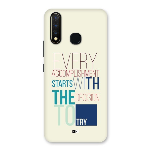 Decision To Try Back Case for Vivo Y19