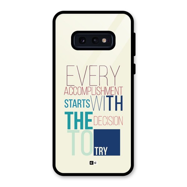 Decision To Try Glass Back Case for Galaxy S10e