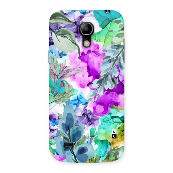 Decorative Florals Printed Back Case for Galaxy S4 Mini