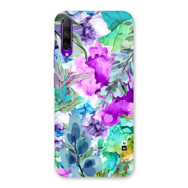 Decorative Florals Printed Back Case for Honor 9X Pro
