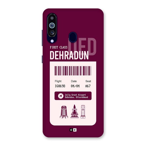 Dehradun Boarding Pass Back Case for Galaxy A60