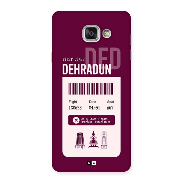 Dehradun Boarding Pass Back Case for Galaxy A7 (2016)