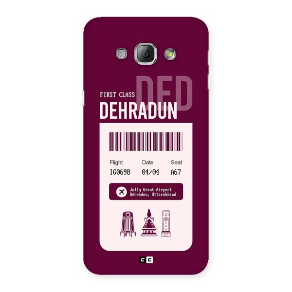 Dehradun Boarding Pass Back Case for Galaxy A8