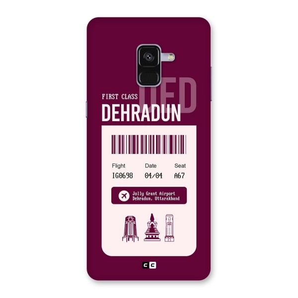 Dehradun Boarding Pass Back Case for Galaxy A8 Plus