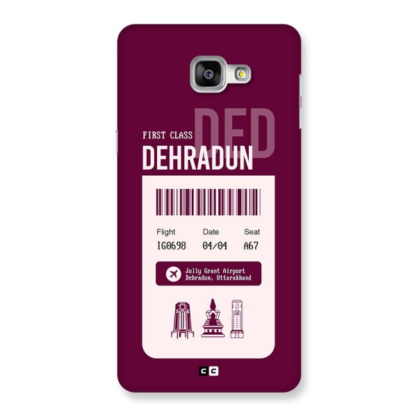 Dehradun Boarding Pass Back Case for Galaxy A9