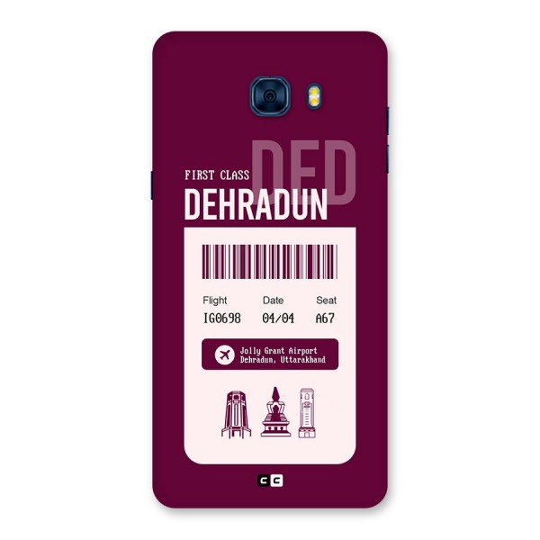 Dehradun Boarding Pass Back Case for Galaxy C7 Pro