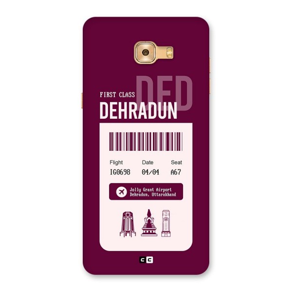 Dehradun Boarding Pass Back Case for Galaxy C9 Pro