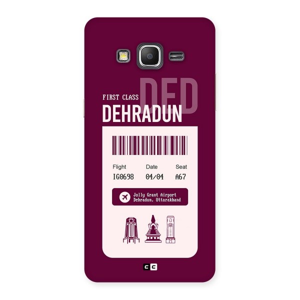 Dehradun Boarding Pass Back Case for Galaxy Grand Prime