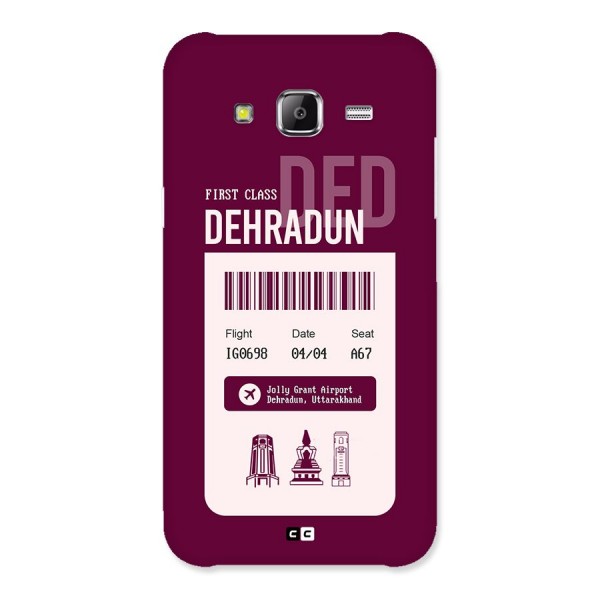 Dehradun Boarding Pass Back Case for Galaxy J5