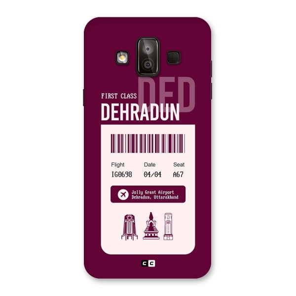 Dehradun Boarding Pass Back Case for Galaxy J7 Duo