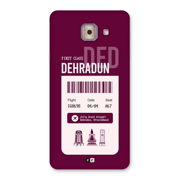 Dehradun Boarding Pass Back Case for Galaxy J7 Max