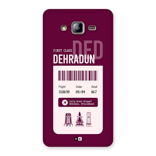 Dehradun Boarding Pass Back Case for Galaxy On5