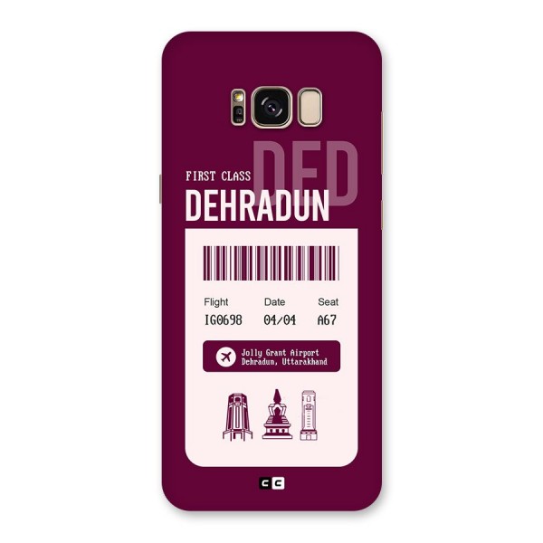 Dehradun Boarding Pass Back Case for Galaxy S8 Plus