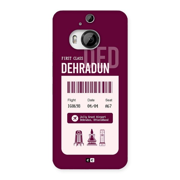 Dehradun Boarding Pass Back Case for HTC One M9 Plus