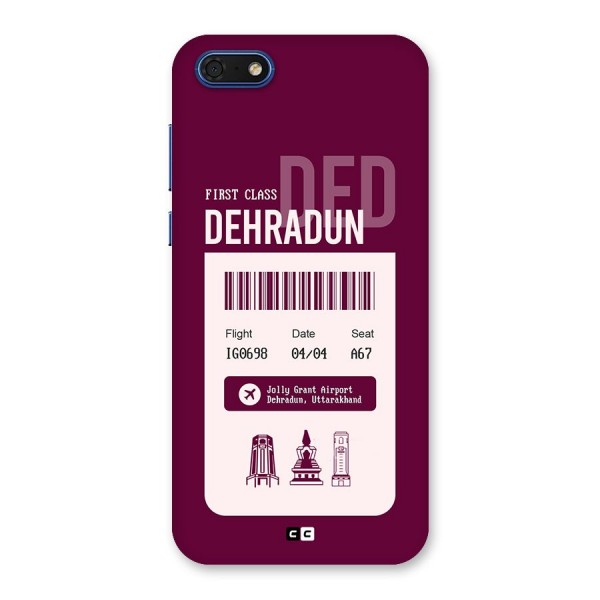 Dehradun Boarding Pass Back Case for Honor 7s