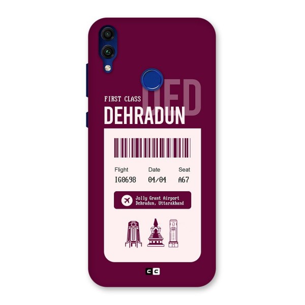 Dehradun Boarding Pass Back Case for Honor 8C