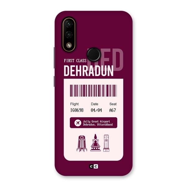 Dehradun Boarding Pass Back Case for Lenovo A6 Note