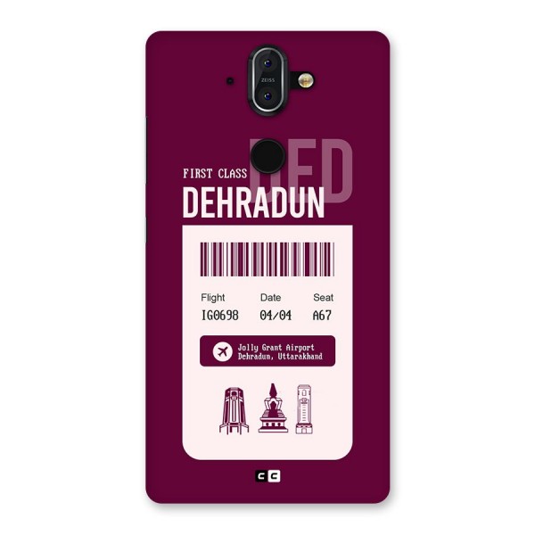 Dehradun Boarding Pass Back Case for Nokia 8 Sirocco