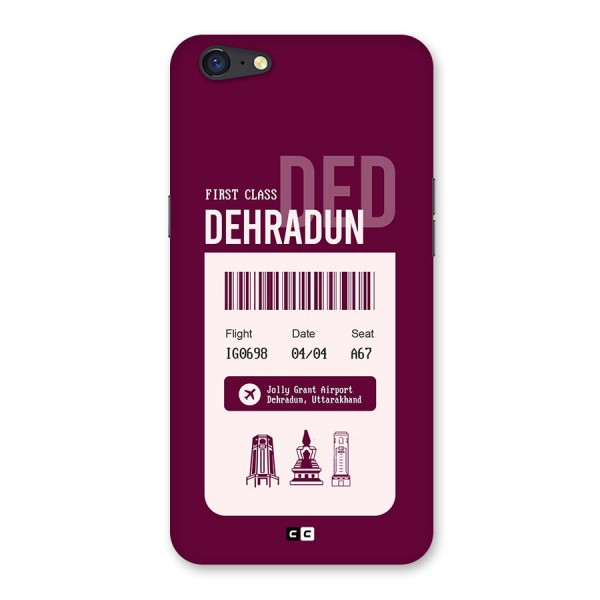 Dehradun Boarding Pass Back Case for Oppo A71