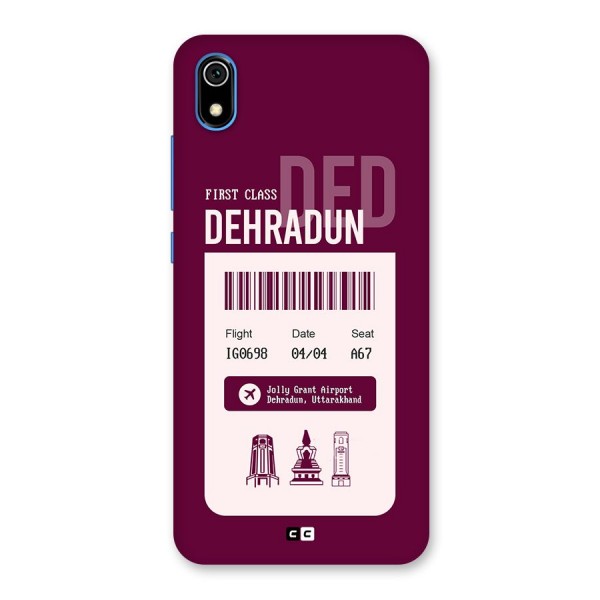 Dehradun Boarding Pass Back Case for Redmi 7A