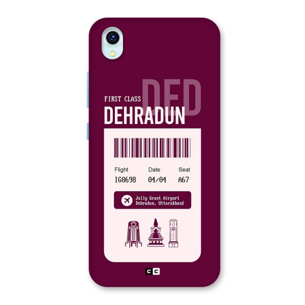 Dehradun Boarding Pass Back Case for Vivo Y1s