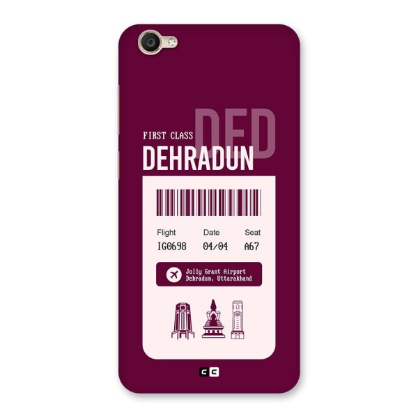 Dehradun Boarding Pass Back Case for Vivo Y55