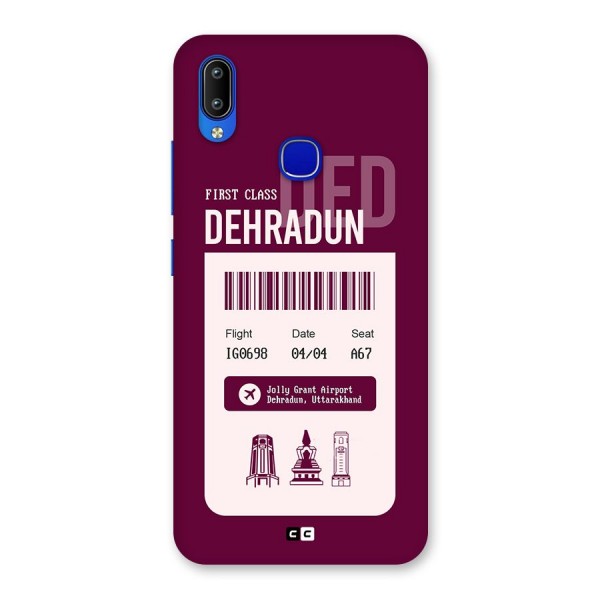 Dehradun Boarding Pass Back Case for Vivo Y91