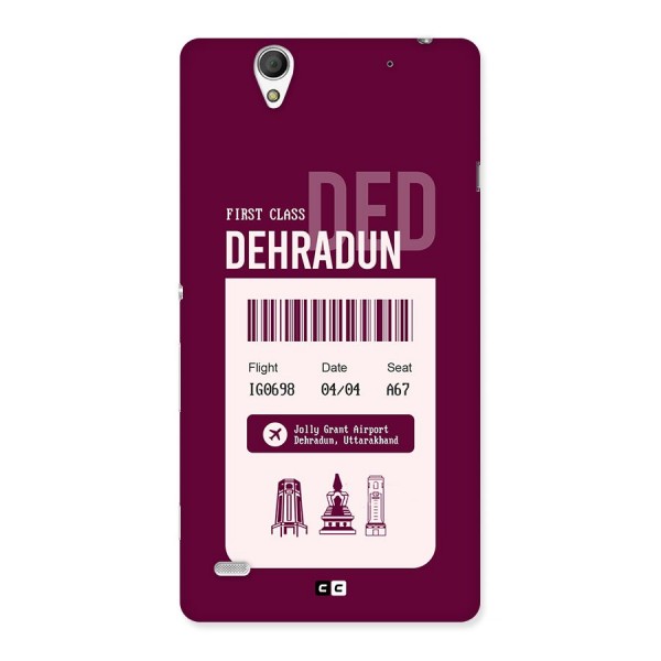 Dehradun Boarding Pass Back Case for Xperia C4