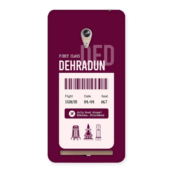 Dehradun Boarding Pass Back Case for Zenfone 6