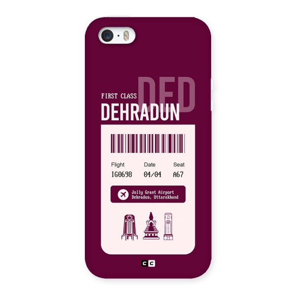 Dehradun Boarding Pass Back Case for iPhone 5 5s