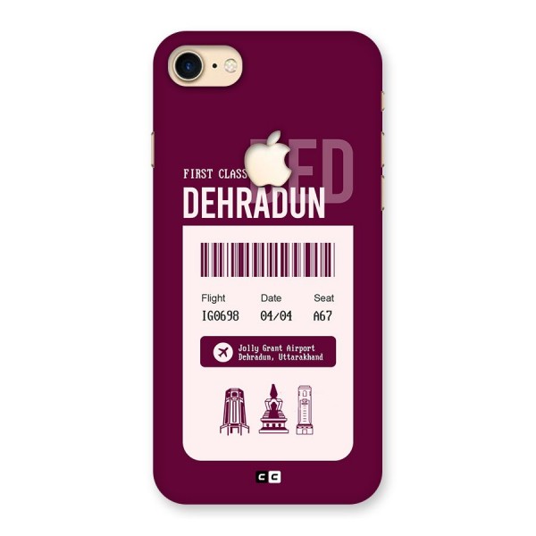 Dehradun Boarding Pass Back Case for iPhone 7 Apple Cut