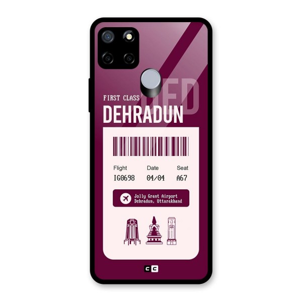 Dehradun Boarding Pass Glass Back Case for Realme C12