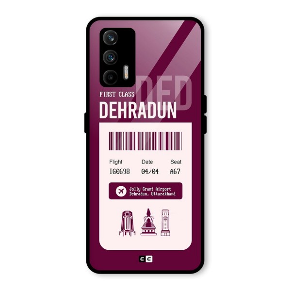 Dehradun Boarding Pass Glass Back Case for Realme GT 5G