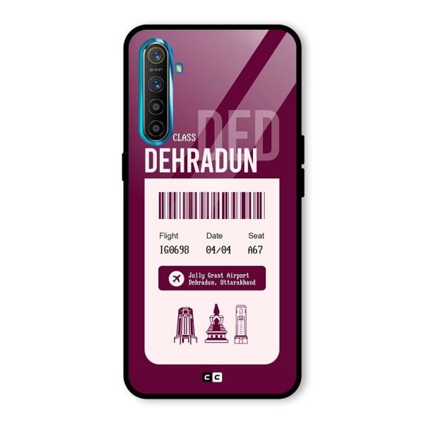 Dehradun Boarding Pass Glass Back Case for Realme XT