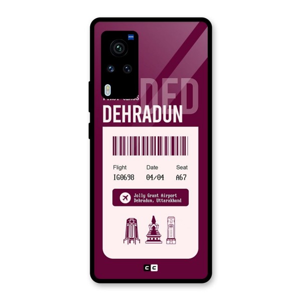 Dehradun Boarding Pass Glass Back Case for Vivo X60 Pro