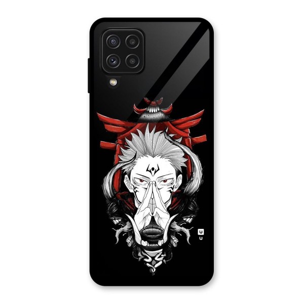 Demon King Sukuna Glass Back Case for Galaxy A22 4G